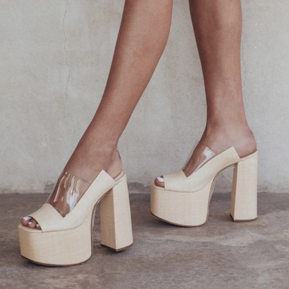cult gaia Shoes - Cult Gaia Zippy Platform Sandals 8.5 Shoes Heels